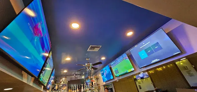 Commercial TV wall setup